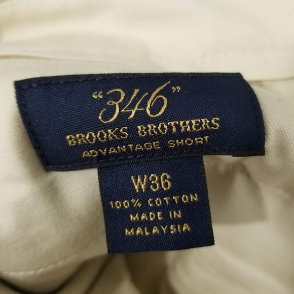 NWT BROOKS BROTHERS Chino SHORTS sz 36 - Picture 4 of 7